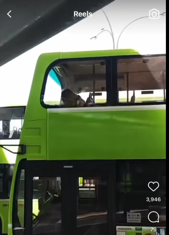 Bus captain parks vehicle at bay with a sleeping passenger upstairs
