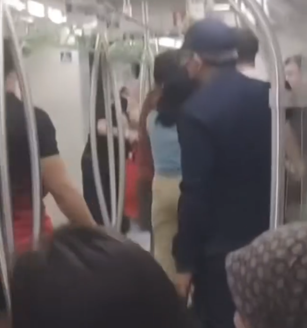 Shouting on SMRT. Local man can be heard yelling “Go back China!”