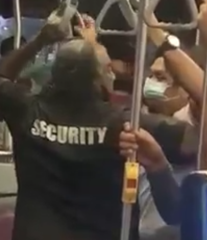 An Fighting Incident Happening Inside the Bus.
