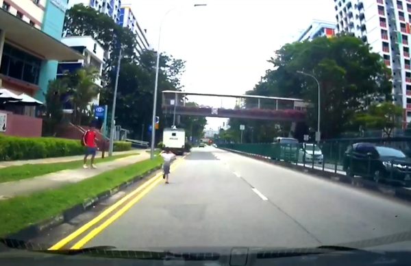 Kid almost got into accident