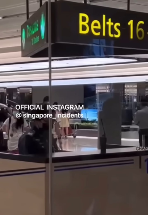 Wife with son confronts husband with another woman at the airport